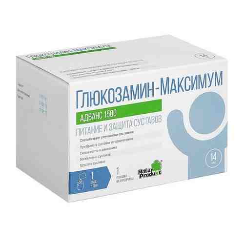 Глюкозамин Адванс Максимум 1500 порошок для приг. раствора для приема вн. саше 10г 14шт арт. 564462