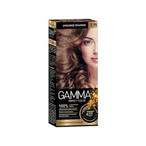 Крем-краска для волос ореховое пралине Gamma Perfect color Свобода тон 7.75 арт. 1632750