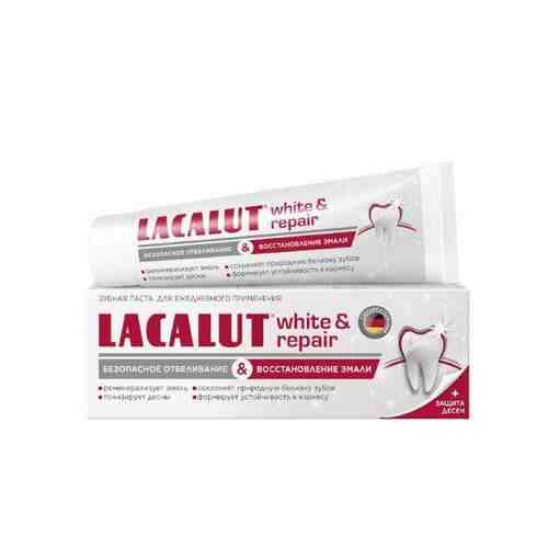 Паста зубная Lacalut/Лакалют Безопасное отбеливание и восстановление эмали White&Repair 65г арт. 1604392