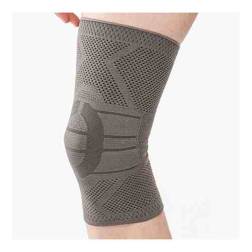 Бандаж на коленный сустав серый фиксация с силиконом Habic обхват 25-28см р.1 арт. 1626624