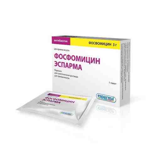 Фосфомицин Эспарма 3 г порошок для приг. раствора для внутр. приема пакет 8г арт. 888930
