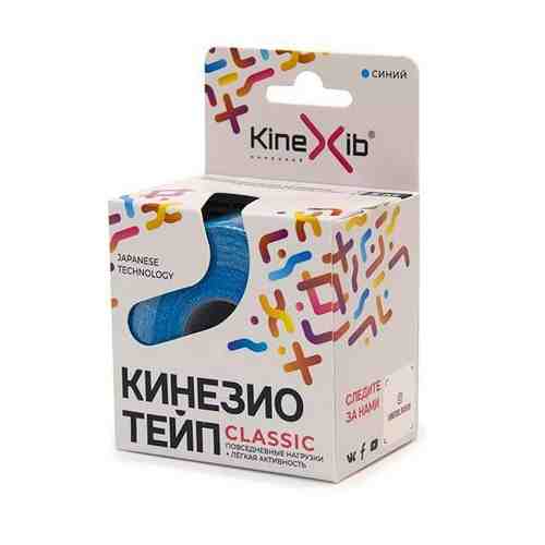 Kinexib Classic кинезио тейп бинт нестерильный адгезивный восстанавливающий цвет синий 5м х 5см арт. 1271969