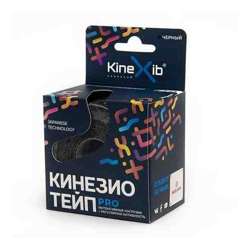 Kinexib PRO кинезио тейп бинт нестерильный адгезивный восстанавливающий цвет черный 5м х 5см арт. 1271995