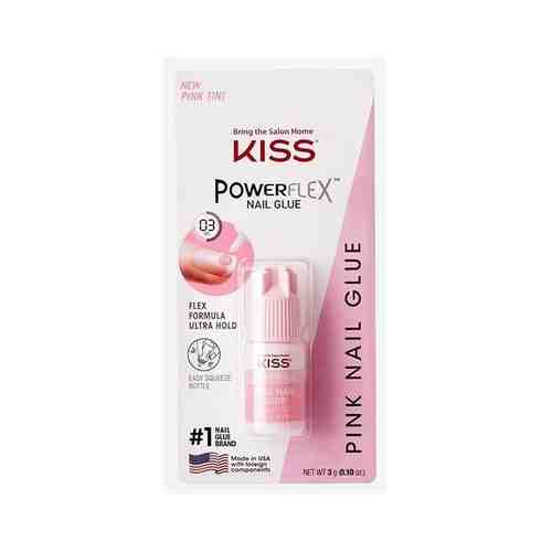 Клей для ногтей супер стойкий розовый Kiss арт. 1632946