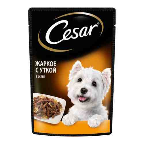 Корм влажный для взрослых собак жаркое с уткой в желе Cesar 85г арт. 1606334