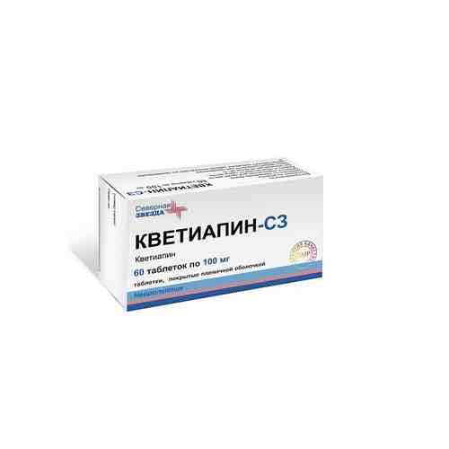Кветиапин-СЗ таблетки п/о плен. 0,1г 60шт арт. 1254841