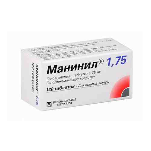 Манинил 1.75 таблетки 1,75мг 120шт арт. 497706