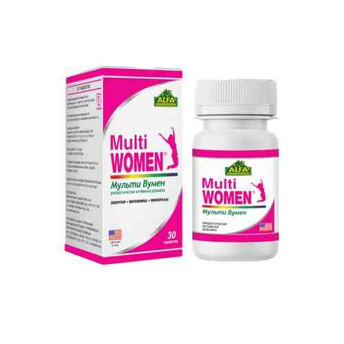 Мульти Вумен витаминно-минеральный комплекс для женщин Alfa Vitamins таблетки 1310мг 30шт арт. 1483746