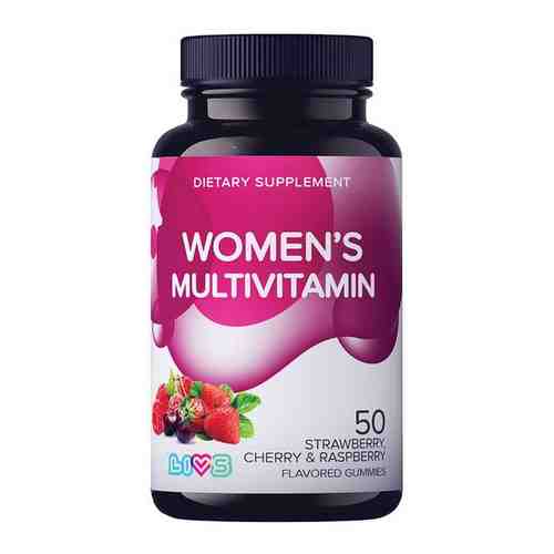 Мультивитамины для женщин со вкусом фруктов и ягод LIVS пастилки жевательные 4г 50шт арт. 2181534