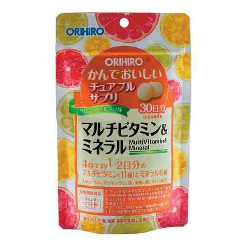 Мультивитамины и минералы со вкусом тропических фруктов Orihiro/Орихиро таблетки 0,5г 120шт арт. 1606604