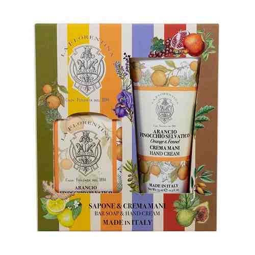 Набор Фруктовые сады: Мыло апельсин и дикий фенхель+Крем для рук La Florentina/Ла флорентина 106г+75мл арт. 2126044
