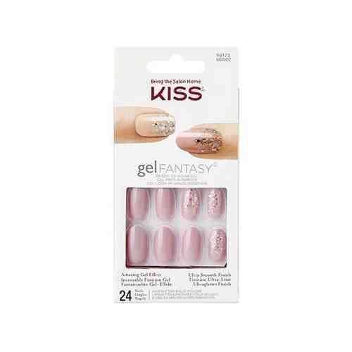 Набор накладных ногтей с клеем Розовая пыль короткой длины 28шт. Nude Nails Kiss арт. 1632966