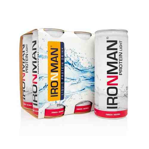 Напиток со вкусомлимон-малина Protein light Ironman 250мл арт. 1631598