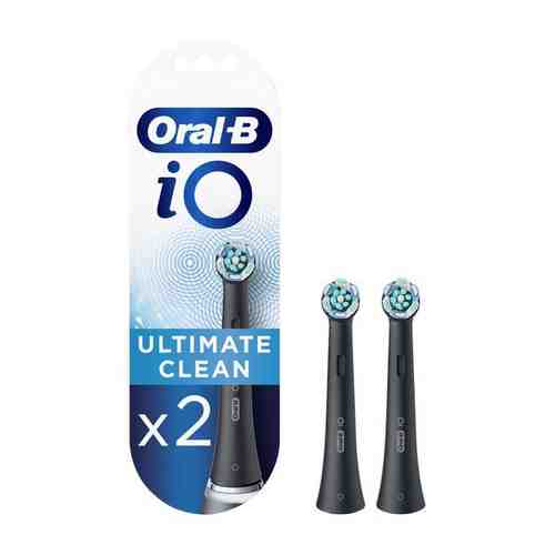 Насадка сменная для электрической зубной щетки iO Ultimate Clean Black Oral-B/Орал-би 2шт арт. 2070088