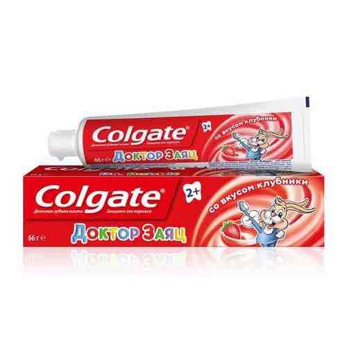 Паста зубная детская Colgate/Колгейт Доктор Заяц со вкусом клубники от 2 лет 50мл арт. 493295