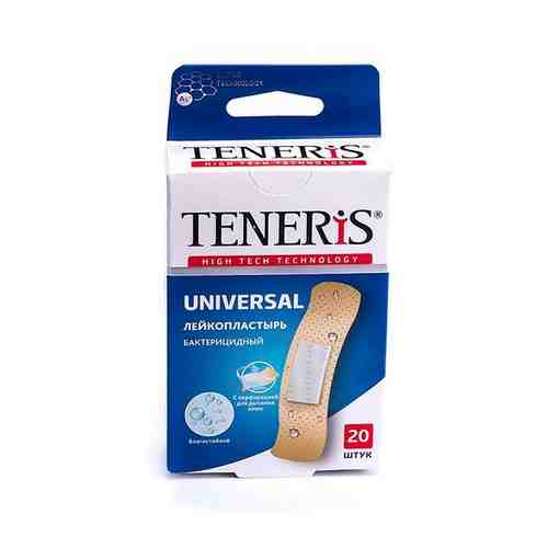 Пластырь бактерицидный на полимерной основе Universal Teneris/Тенерис 7,6см х 1,9см 20 шт. арт. 1420120
