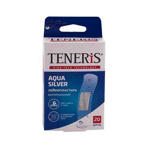 Пластырь бактерицидный прозрачный полимерный Aqua Silver Teneris/Тенерис 7,6см х 1,9см 20 шт. арт. 1420114