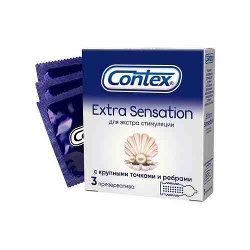 Презервативы Contex (Контекс) Extra Sensation с крупными точками и ребрами 3 шт. арт. 495725