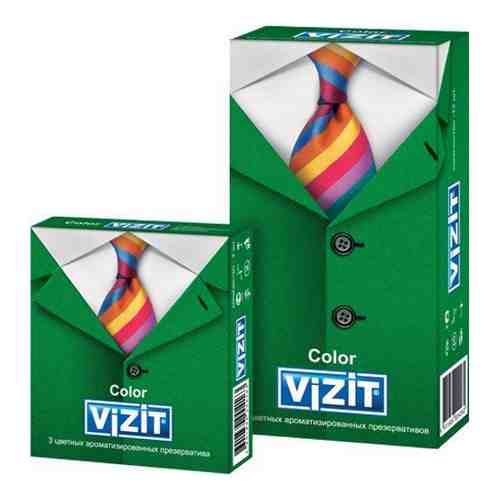 Презервативы цветные ароматизированные Vizit/Визит 12шт арт. 534393