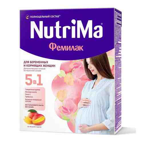 Продукт NutriMa Нутрима Фемилак для берем. и корм. женщин сухой на молоч.основе со вкусом манго 350г арт. 760023