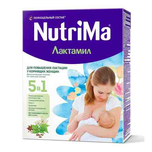 Продукт NutriMa Нутрима Лактамил для повыш. лактации у корм. женщин сухой на молочной основе 350г арт. 760025