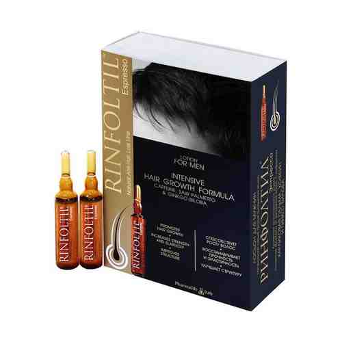 Ринфолтил ампулы для мужчин усиленная формула от выпадения волос с кофеином №10 арт. 1332726
