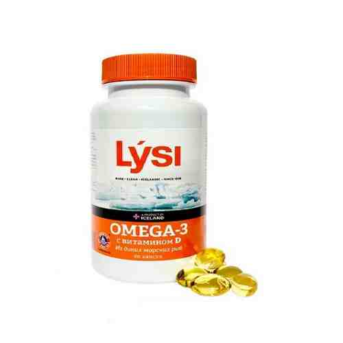 Рыбий жир Омега-3 и Витамин Д из диких морских рыб Lysi/Лиси капсулы 60шт арт. 1241177