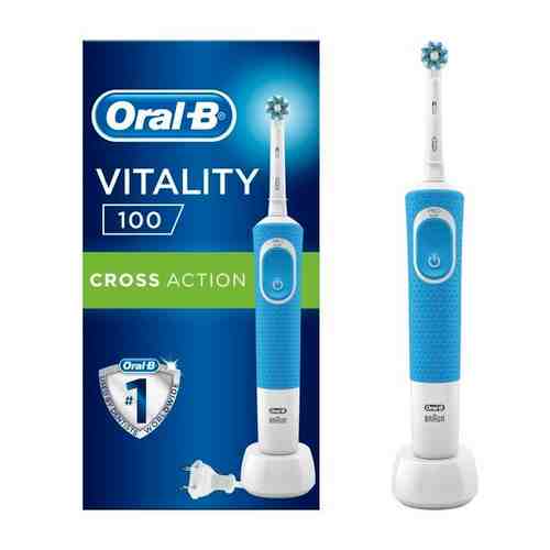 Щетка Oral-B (Орал би) Vitality 100 Cross Action, синяя арт. 1148177