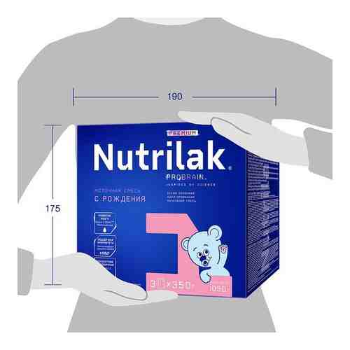 Смесь сухая молочная начальная для детей с 0 до 6 мес. Premium 1 Nutrilak/Нутрилак 1050г арт. 2188534