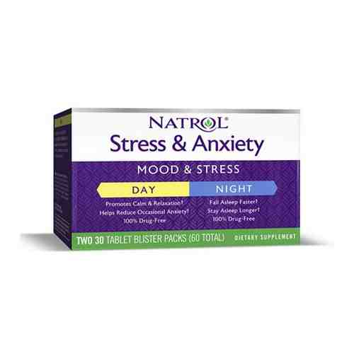 Стресс Тревожность день и ночь Natrol таблетки 30шт+30шт арт. 2287354
