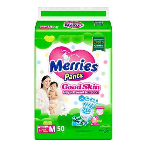Трусики-подгузники для детей 7-12кг Good skin Merries/Меррис 50шт р.M арт. 2188862