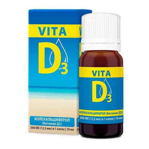 Витамин Д анис Vita D3/Вита Д3 раствор водный 500МЕ/кап 10мл арт. 1169749