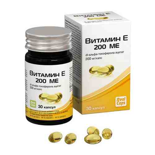 Витамин Е капсулы RealCaps 200МЕ 0,57г 30шт арт. 1565140