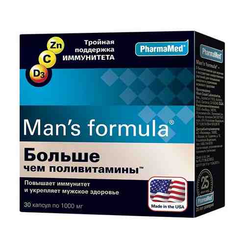 Витамины для мужчин Больше чем поливитамины Man's formula/Мен-с формула капсулы 1000мг 30шт арт. 498877