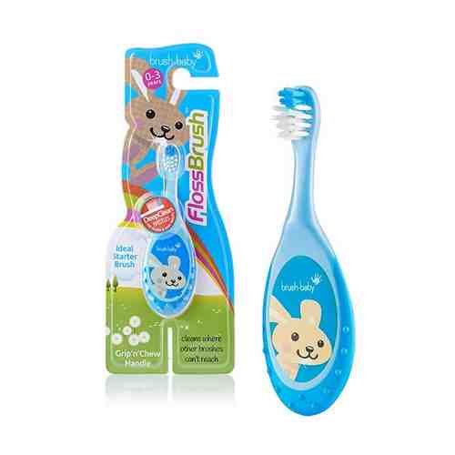 Зубная щетка для детей 0-3 года цвет синий FlossBrush Brush-Baby/Браш-Бэби (BRB210) арт. 2259482