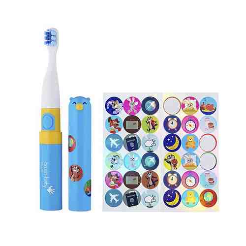 Зубная щетка электрическая звуковая для детей с 3 лет синяя Go-Kidz Brush-Baby/Браш-Бэби арт. 2259490