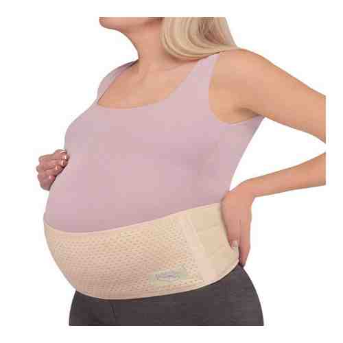 Бандаж для беременных дородовой высота 18 см MamaLine MS B-1218/Бежевый, L-XL арт. 1422092