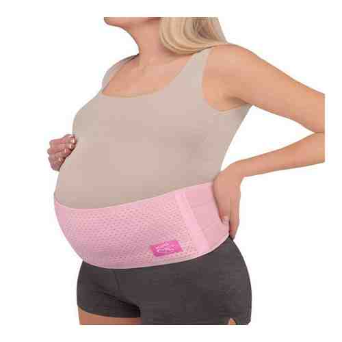Бандаж для беременных дородовой высота 18 см MamaLine MS B-1218/Розовый, S-M арт. 1422108