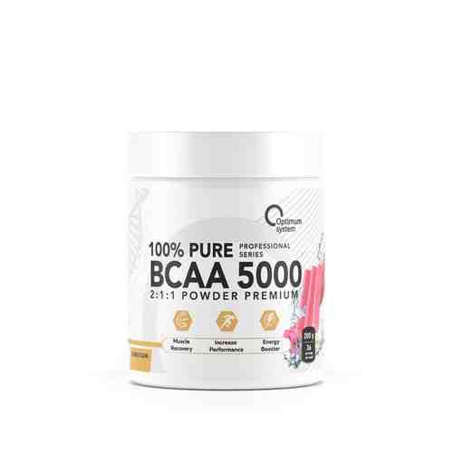 BCAA 5000 Powder Жевательная резинка Optimum System/Оптимум систем 200г арт. 1644046