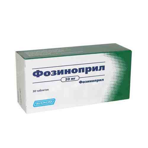 Фозиноприл таблетки 20мг 30шт арт. 1104753