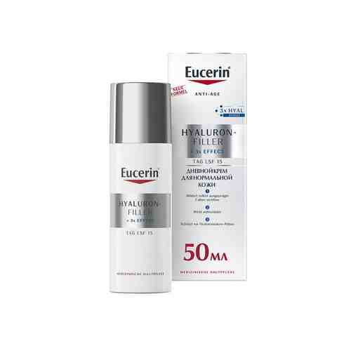 Крем для дневного ухода за норм. комбинированной кожей Eucerin/Эуцерин hyaluron-filler 50мл SPF15 арт. 1105787