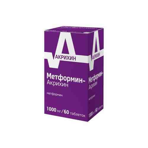 Метформин-Акрихин таблетки п/о плен. 1000мг 60шт арт. 2116956