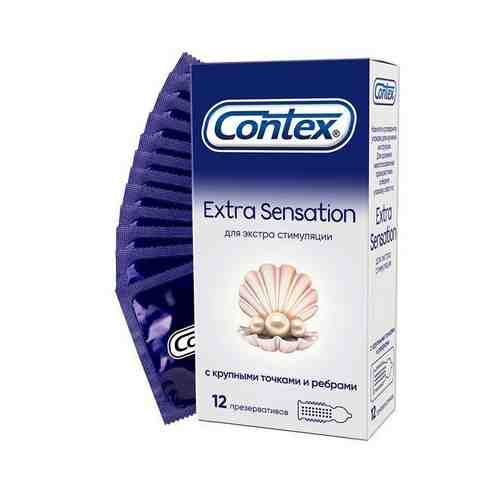 Презервативы Contex (Контекс) Extra Sensation с крупными точками и ребрами 12 шт. арт. 495726