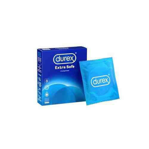 Презервативы Durex (Дюрекс) Extra Safe утолщенные с дополнительной смазкой 3 шт. арт. 495732