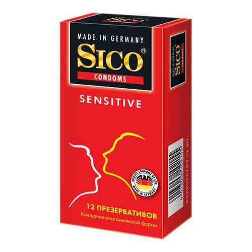 Презервативы Sico (Сико) Sensitive контурные анатомической формы 12 шт. арт. 495779