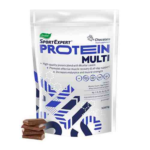 СпортЭксперт Мульти Протеин шоколад без сахара Эвалар порошок для приема внутрь 1050г арт. 1567352