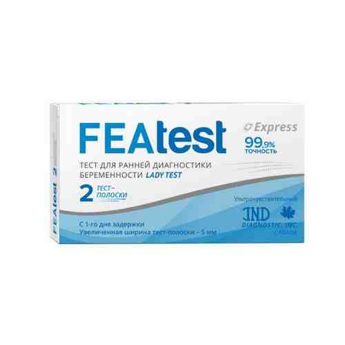 Тест FEAtest (Феатест) для определения беременности 2 шт. арт. 666205