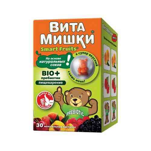 ВитаМишки Smart Fruits Bio+ пребиотик пастилки жевательные 30шт арт. 536537