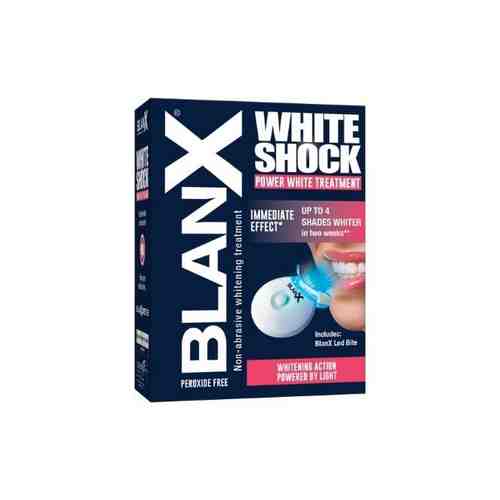 Зубная паста+световой активатор-капа отбеливающий уход White Shock Blanx/Бланкс 50мл арт. 1343452